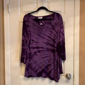Tunic Top Asymmetrical NWT DRESS BARN XL